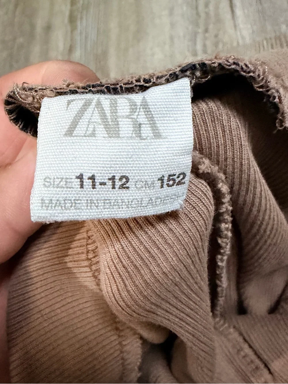 Zara Kids Camel Brown Flared Sweatpants